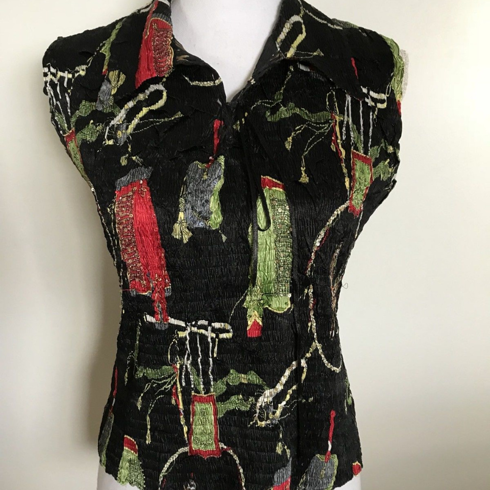 ALBERTO MAKALI Crinkle Top